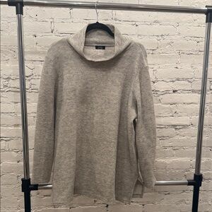 Jones New York Heather Gray Cowl Neck Sweater